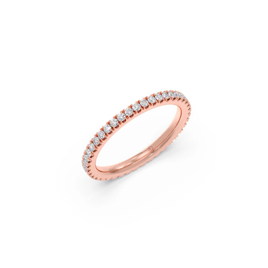 0.50ct Round Diamond Micro Prong Eternity Band