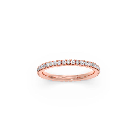 0.50ct Round Diamond Micro Prong Eternity Band