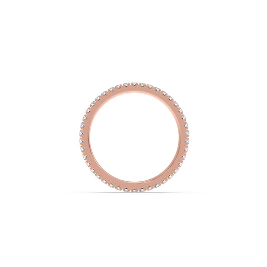 0.50ct Round Diamond Micro Prong Eternity Band