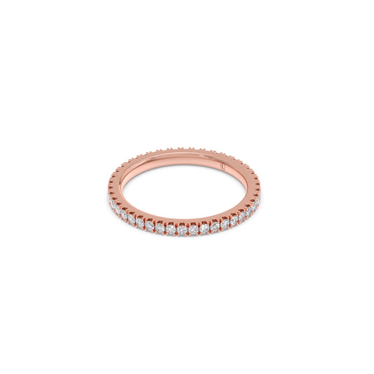 0.50ct Round Diamond Micro Prong Eternity Band