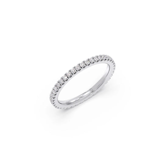 0.50ct Round Diamond Micro Prong Eternity Band