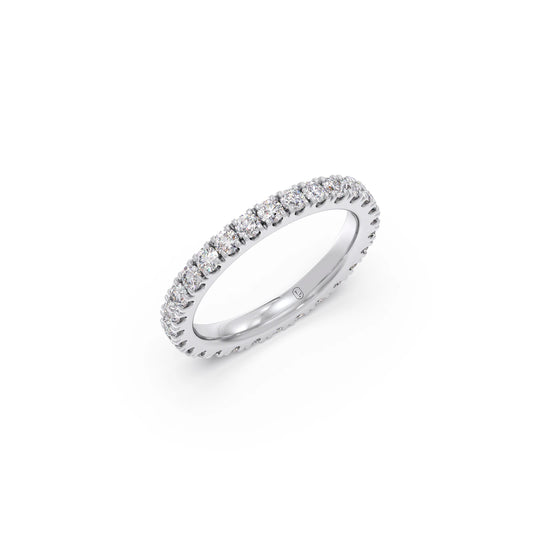 1.26ct Round Cut Diamond Eternity Band