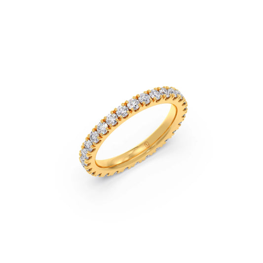 1.26ct Round Cut Diamond Eternity Band