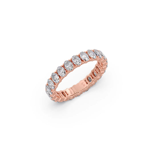 1.54 Ct Oval Cut Diamond Eternity Band
