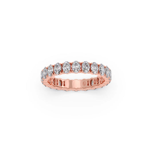 1.54 Ct Oval Cut Diamond Eternity Band