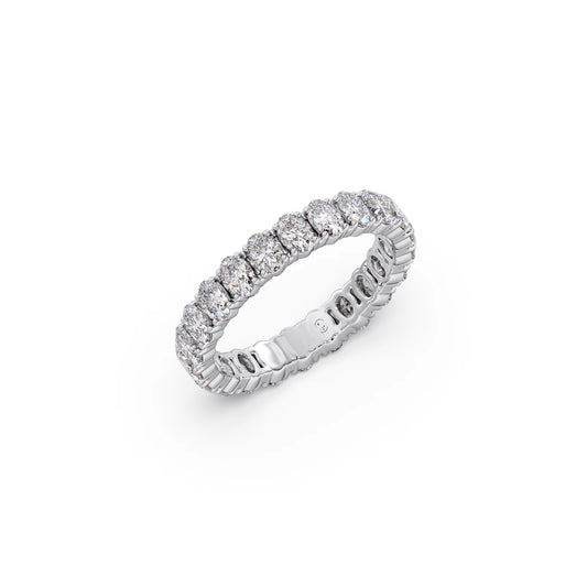 1.54 Ct Oval Cut Diamond Eternity Band