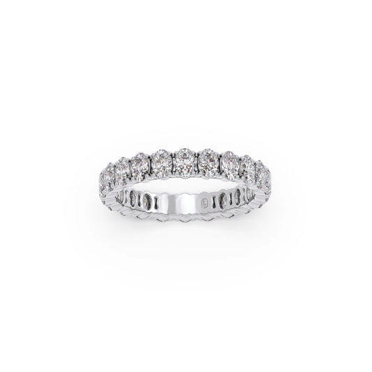 1.54 Ct Oval Cut Diamond Eternity Band