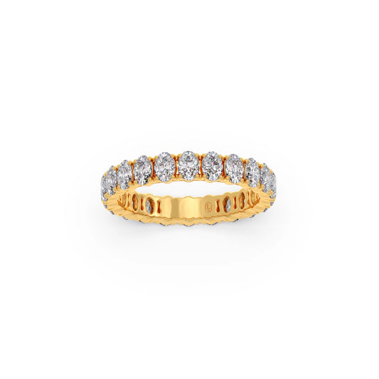 1.54 Ct Oval Cut Diamond Eternity Band