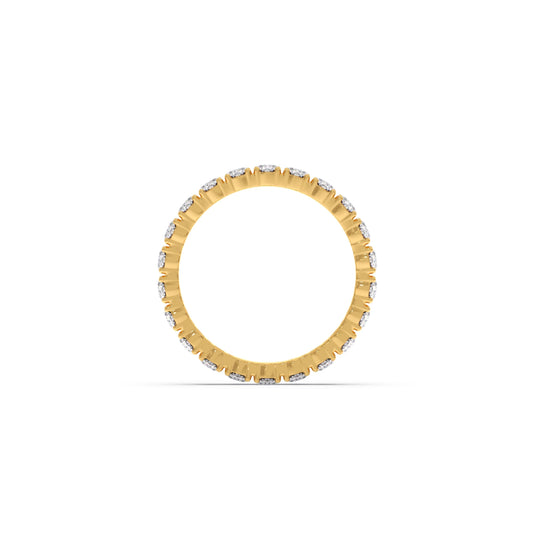 1.54 Ct Oval Cut Diamond Eternity Band