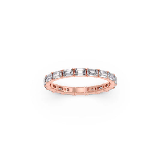 Emerald Cut Diamond 1.45ct Eternity Band