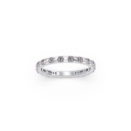 Emerald Cut Diamond 1.45ct Eternity Band
