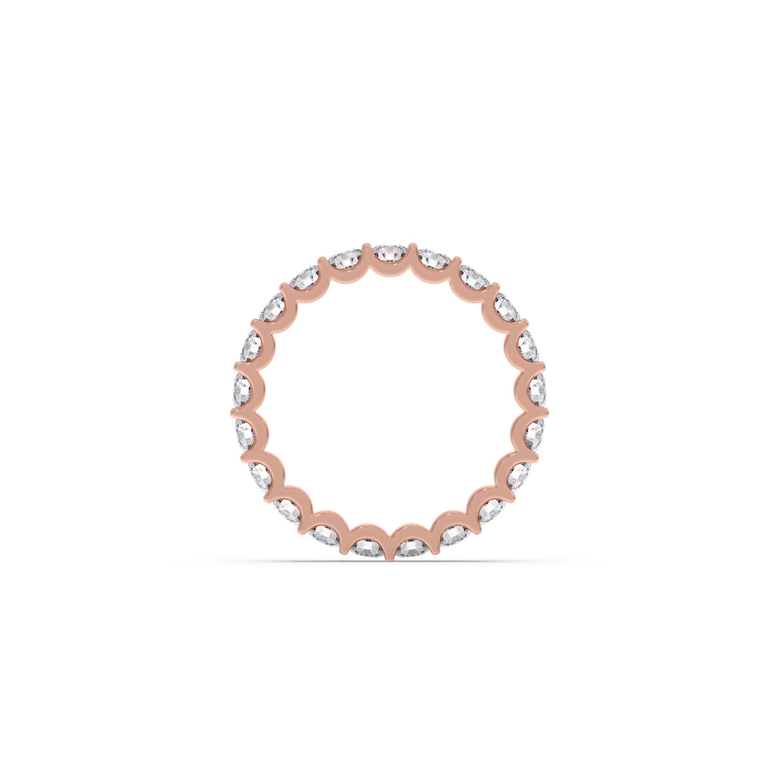 Round Cut 1.89ct Diamond Eternity Band