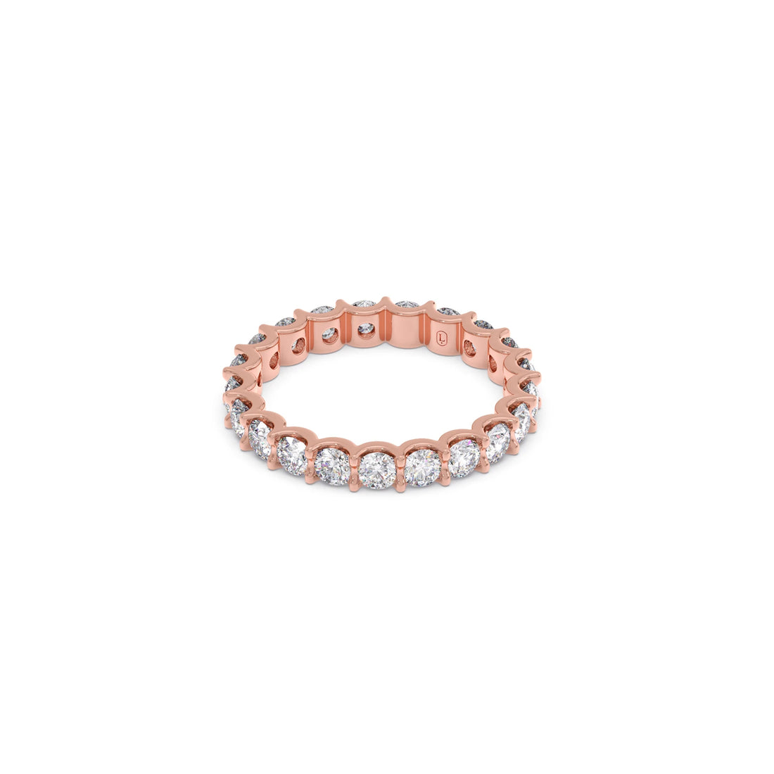 Round Cut 1.89ct Diamond Eternity Band