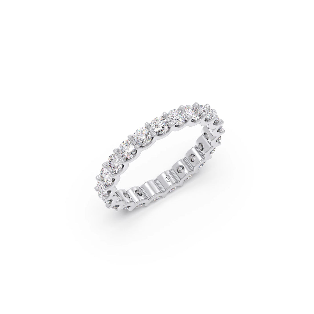 Round Cut 1.89ct Diamond Eternity Band