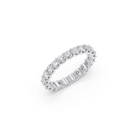 Round Cut 1.89ct Diamond Eternity Band