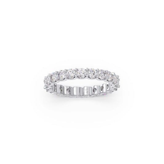 Round Cut 1.89ct Diamond Eternity Band