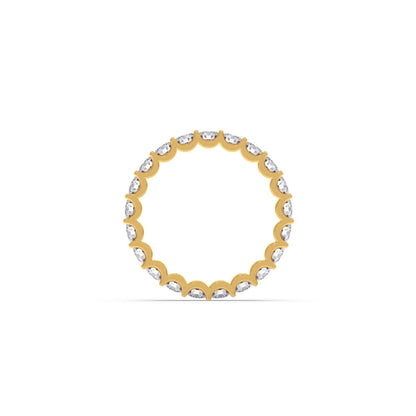 Round Cut 1.89ct Diamond Eternity Band