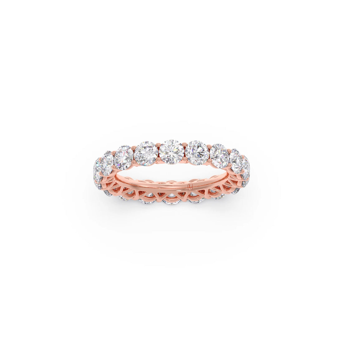 3.78ct Round Cut Diamond Eternity Band