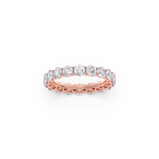 3.78ct Round Cut Diamond Eternity Band
