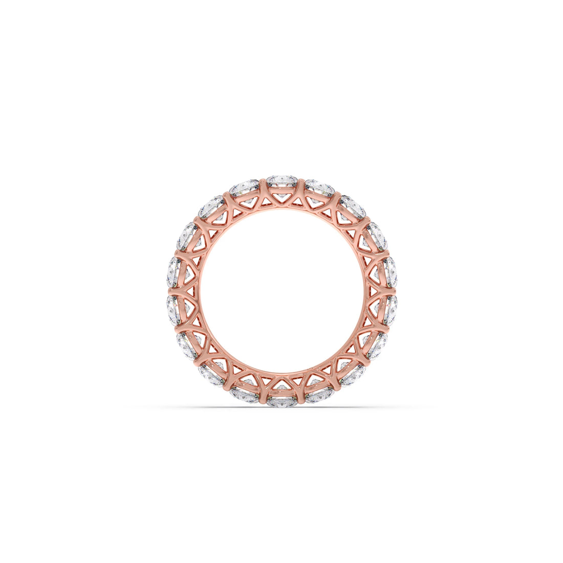 3.78ct Round Cut Diamond Eternity Band