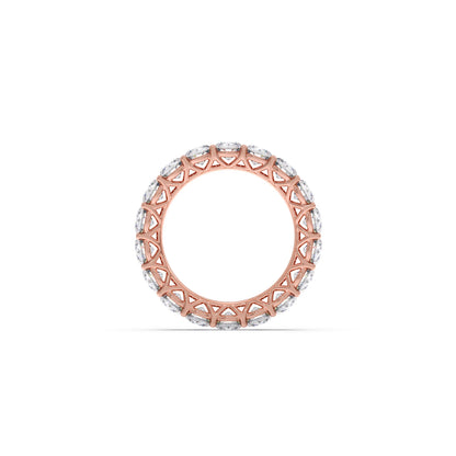 3.78ct Round Cut Diamond Eternity Band