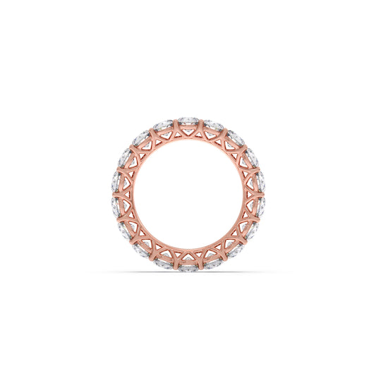 3.78ct Round Cut Diamond Eternity Band