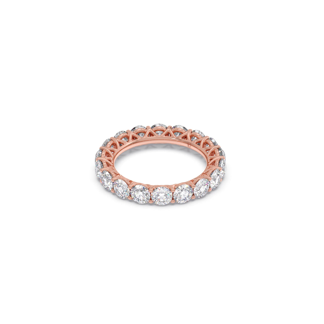 3.78ct Round Cut Diamond Eternity Band