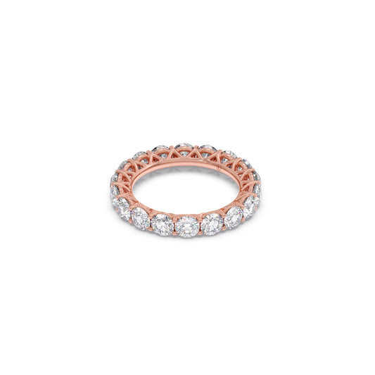 3.78ct Round Cut Diamond Eternity Band