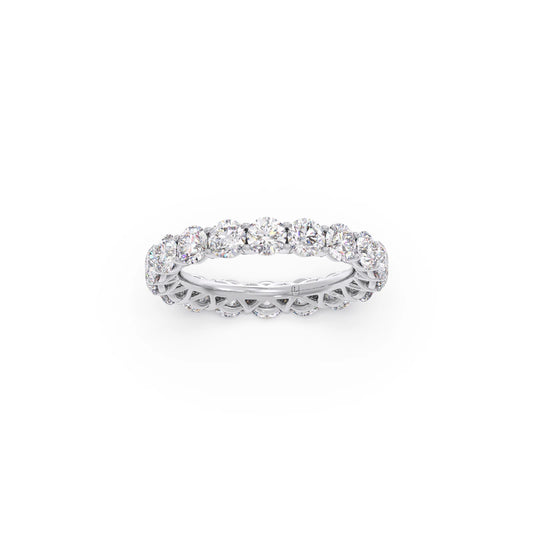 3.78ct Round Cut Diamond Eternity Band