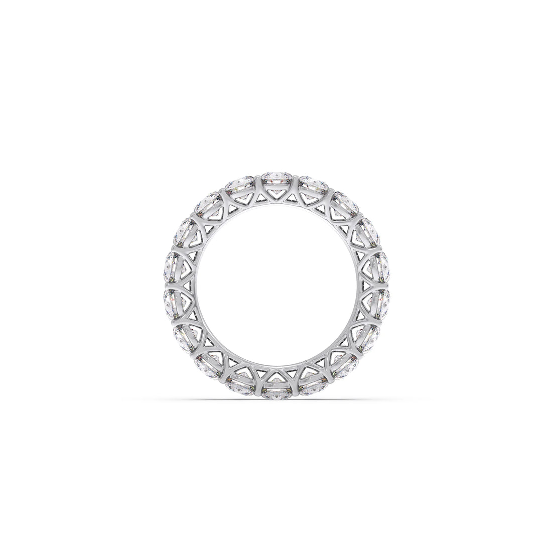 3.78ct Round Cut Diamond Eternity Band