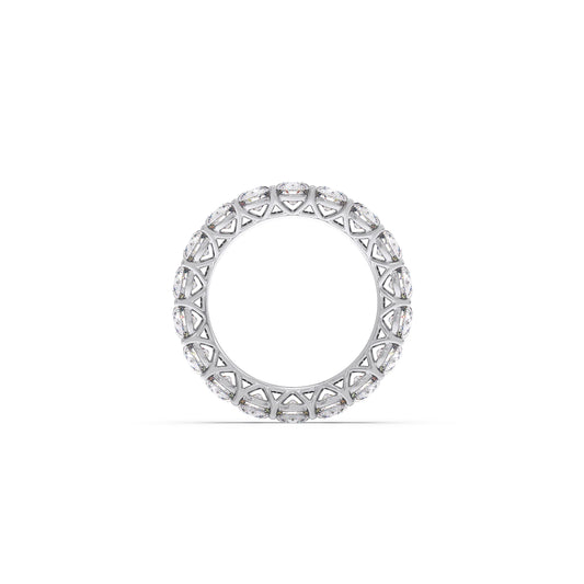3.78ct Round Cut Diamond Eternity Band