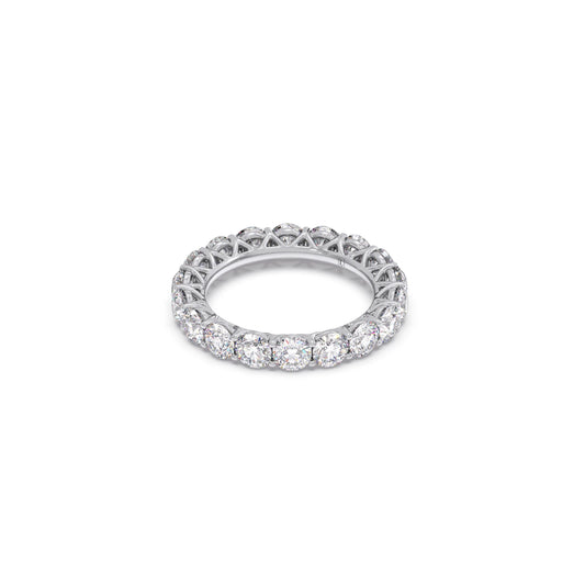 3.78ct Round Cut Diamond Eternity Band