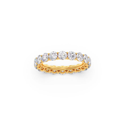 3.78ct Round Cut Diamond Eternity Band