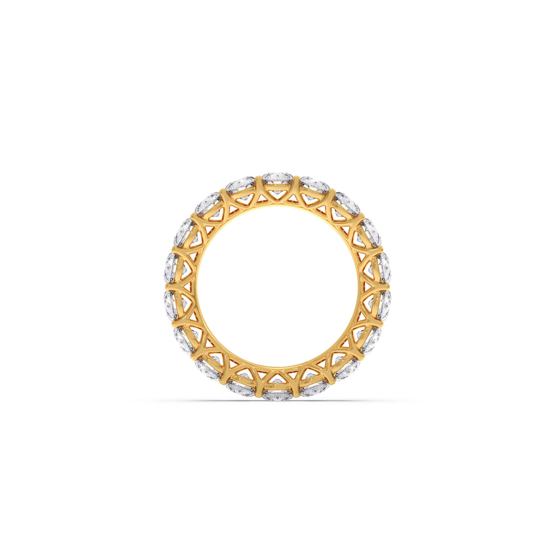 3.78ct Round Cut Diamond Eternity Band