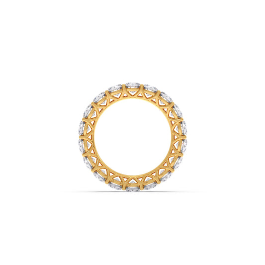 3.78ct Round Cut Diamond Eternity Band