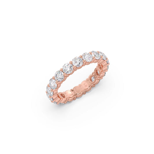 3.06CT Round Cut Diamond Eternity Band