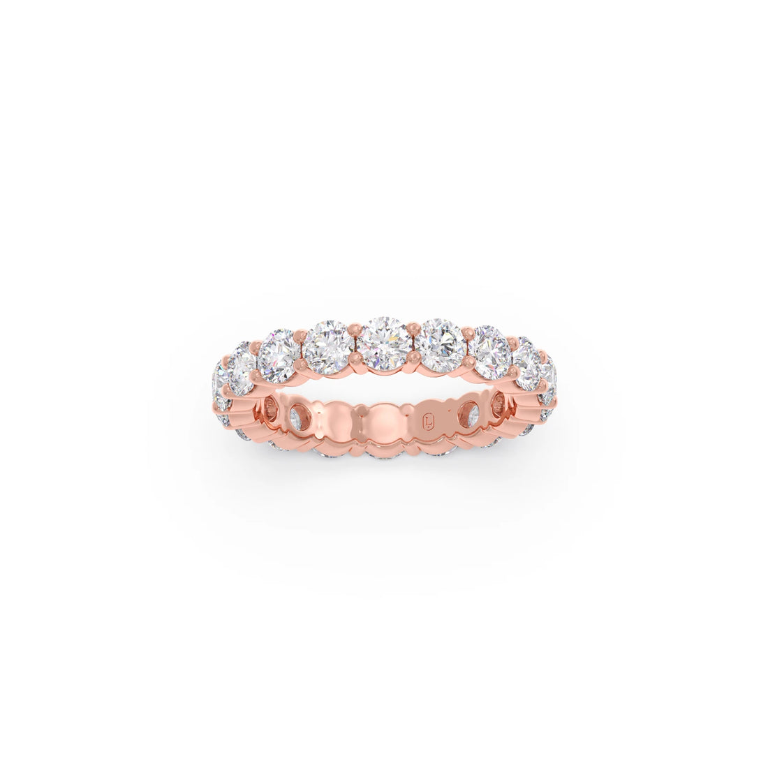 3.06CT Round Cut Diamond Eternity Band