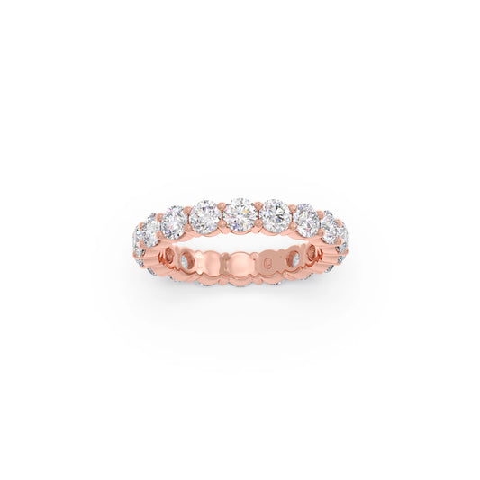 3.06CT Round Cut Diamond Eternity Band