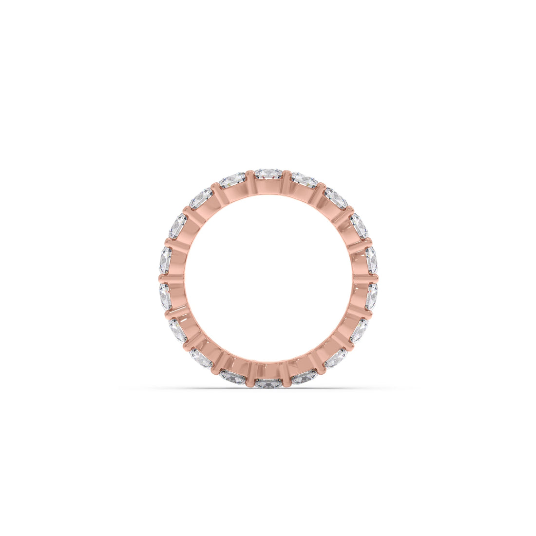 3.06CT Round Cut Diamond Eternity Band
