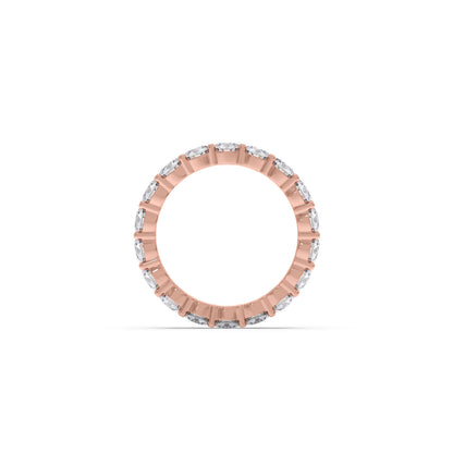 3.06CT Round Cut Diamond Eternity Band