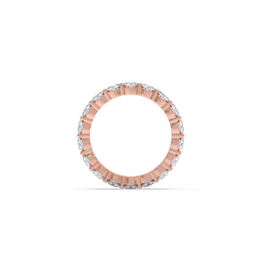 3.06CT Round Cut Diamond Eternity Band