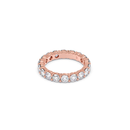 3.06CT Round Cut Diamond Eternity Band