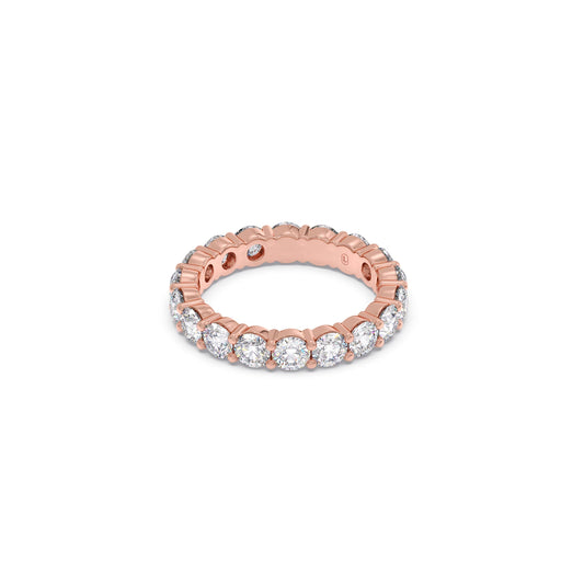 3.06CT Round Cut Diamond Eternity Band