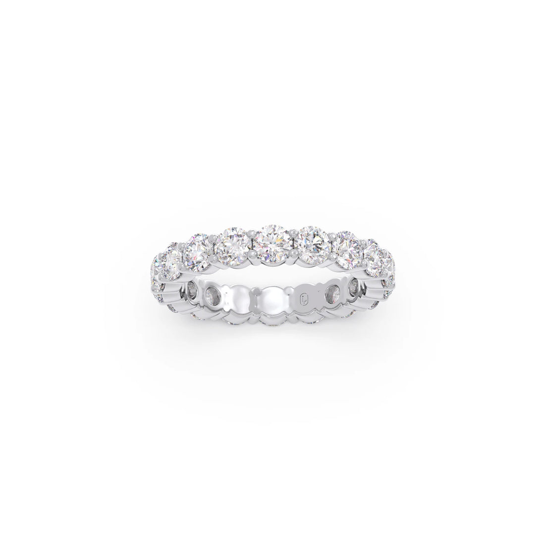 3.06CT Round Cut Diamond Eternity Band