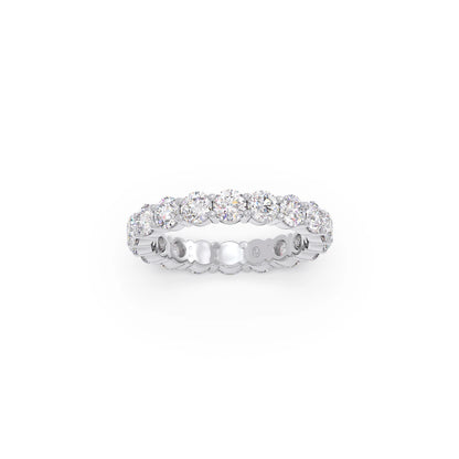 3.06CT Round Cut Diamond Eternity Band