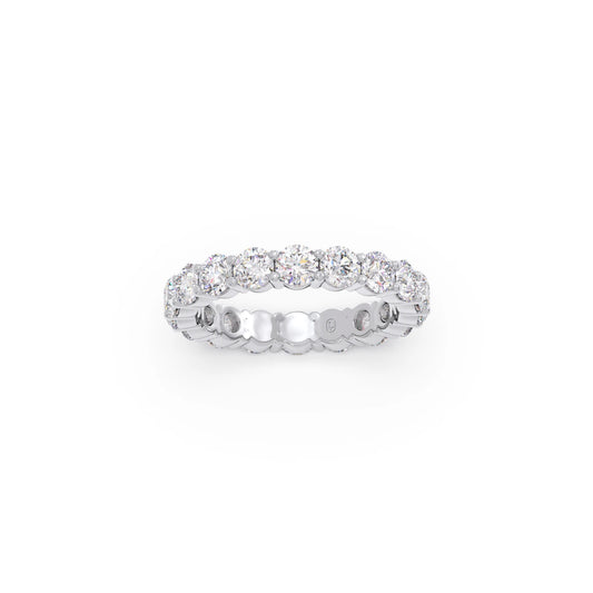 3.06CT Round Cut Diamond Eternity Band