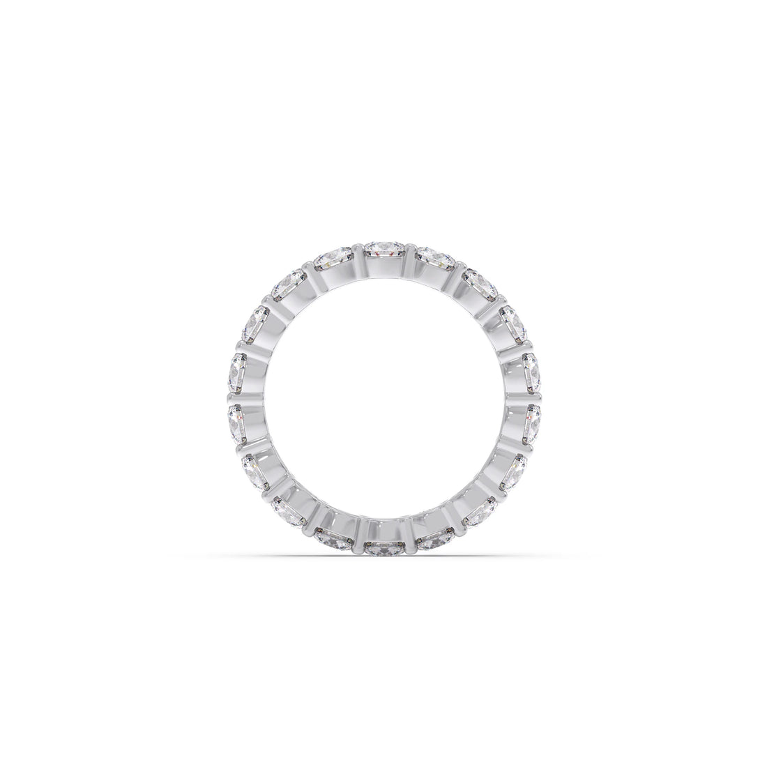 3.06CT Round Cut Diamond Eternity Band