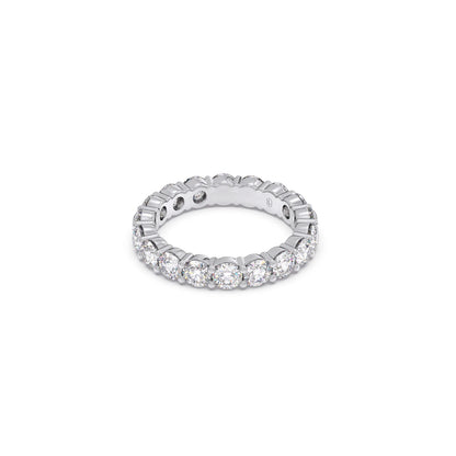 3.06CT Round Cut Diamond Eternity Band