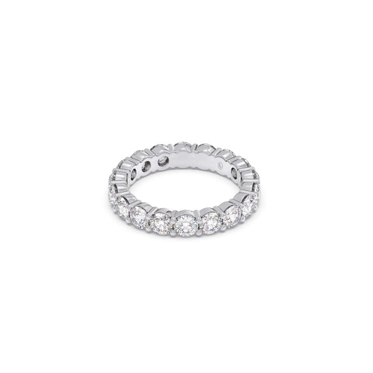3.06CT Round Cut Diamond Eternity Band