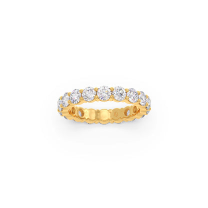 3.06CT Round Cut Diamond Eternity Band